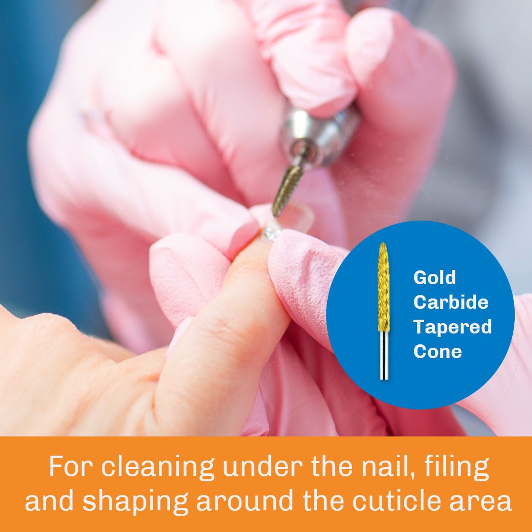 Gold Carbide Tapered Cone CC4 Bit