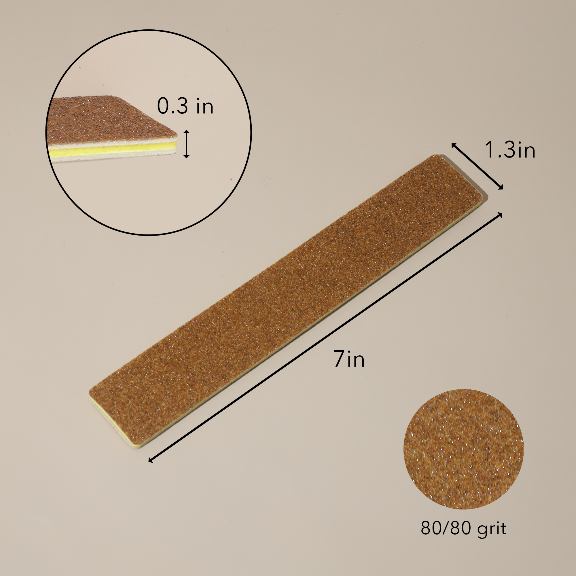 Zurno | UltraSmooth Jumbo File 80/80 – Brown (20pcs/pack)