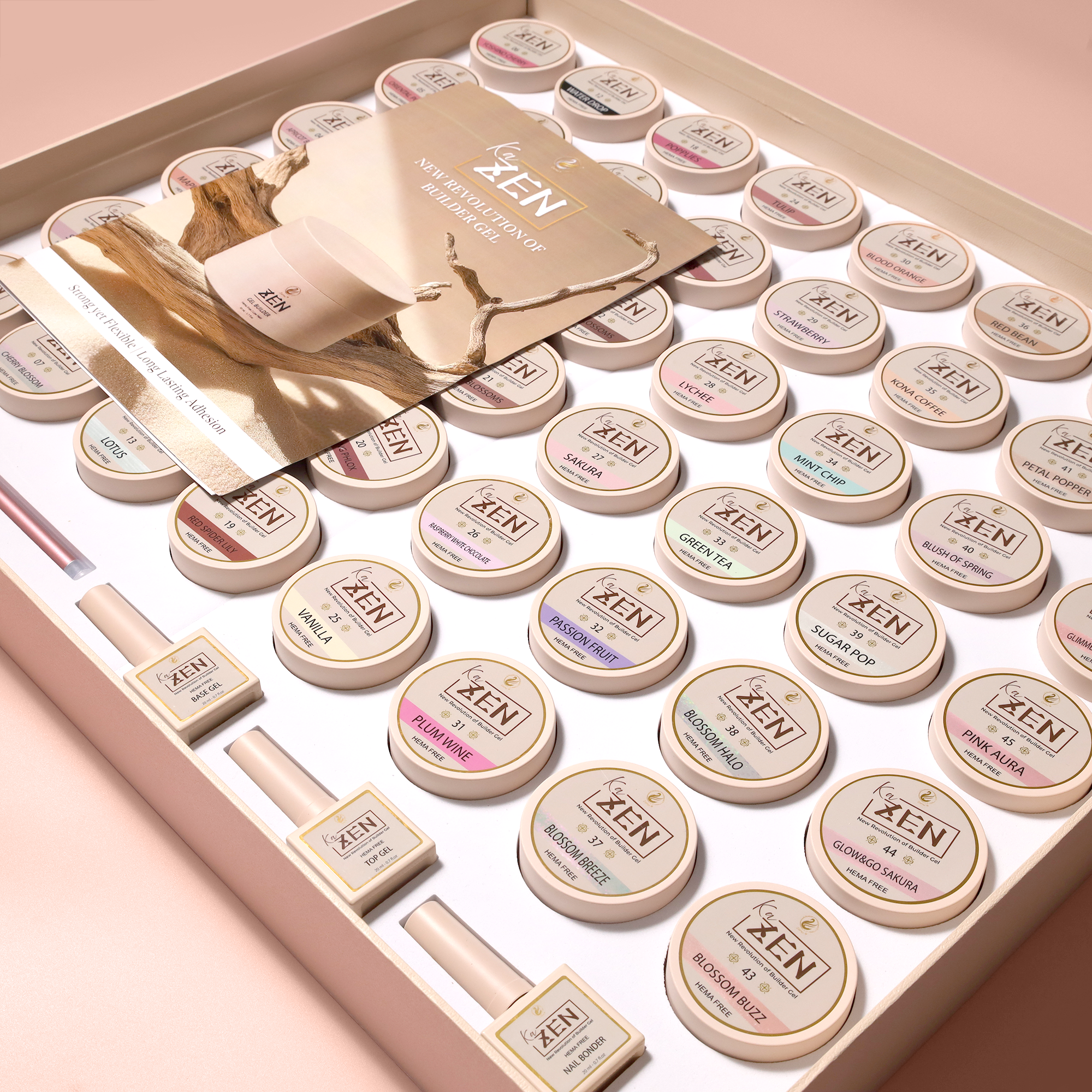 KaZEN Builder Gel | All Collection 48 Colors Cream KIT
