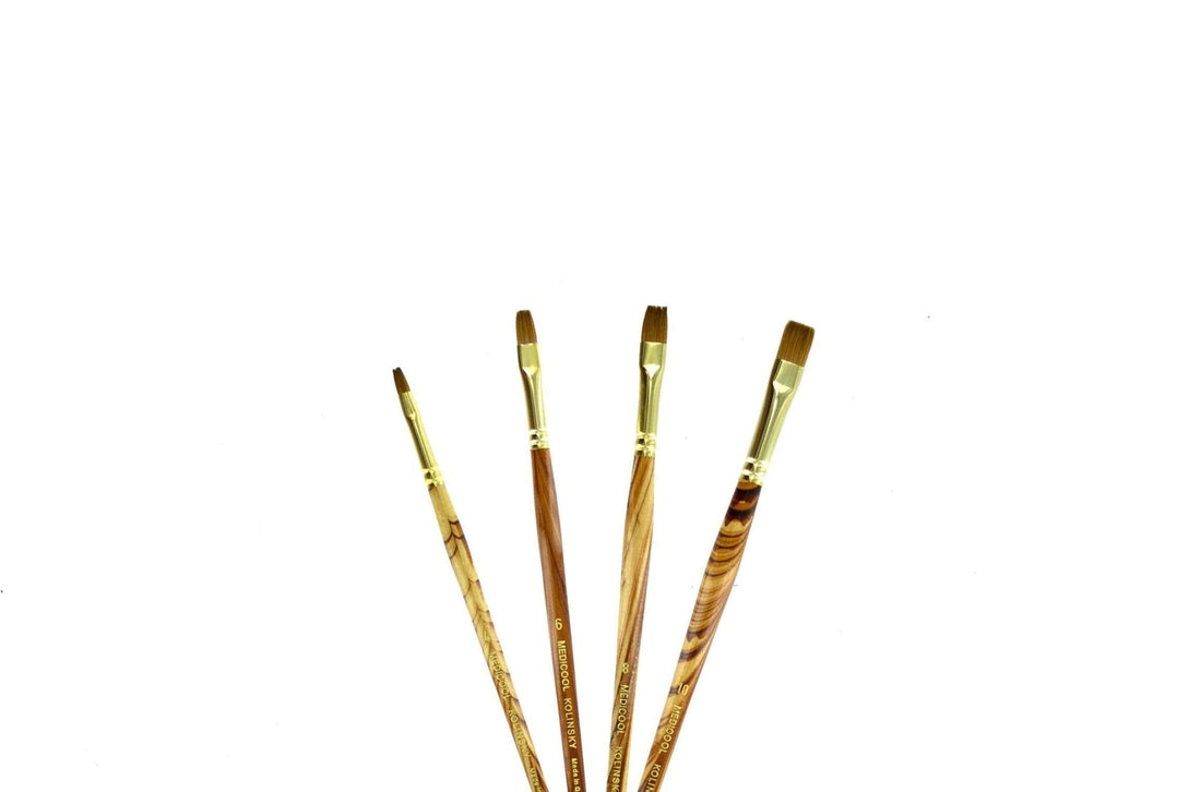 Kolinsky Flat Sable Brushes