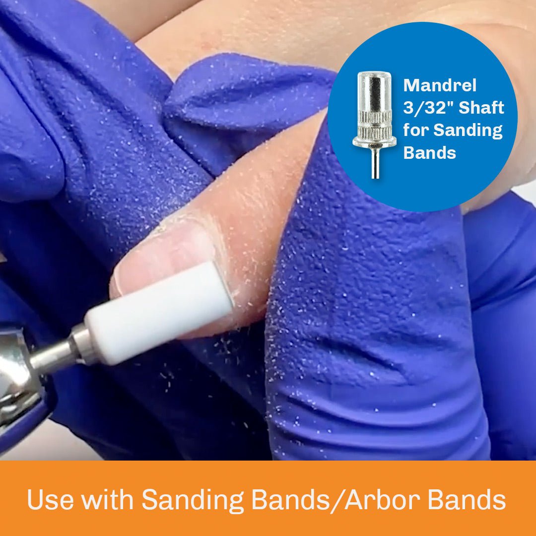 Mini Mandrel 3/32" Shaft -E10SS- for Mini Sanding Bands