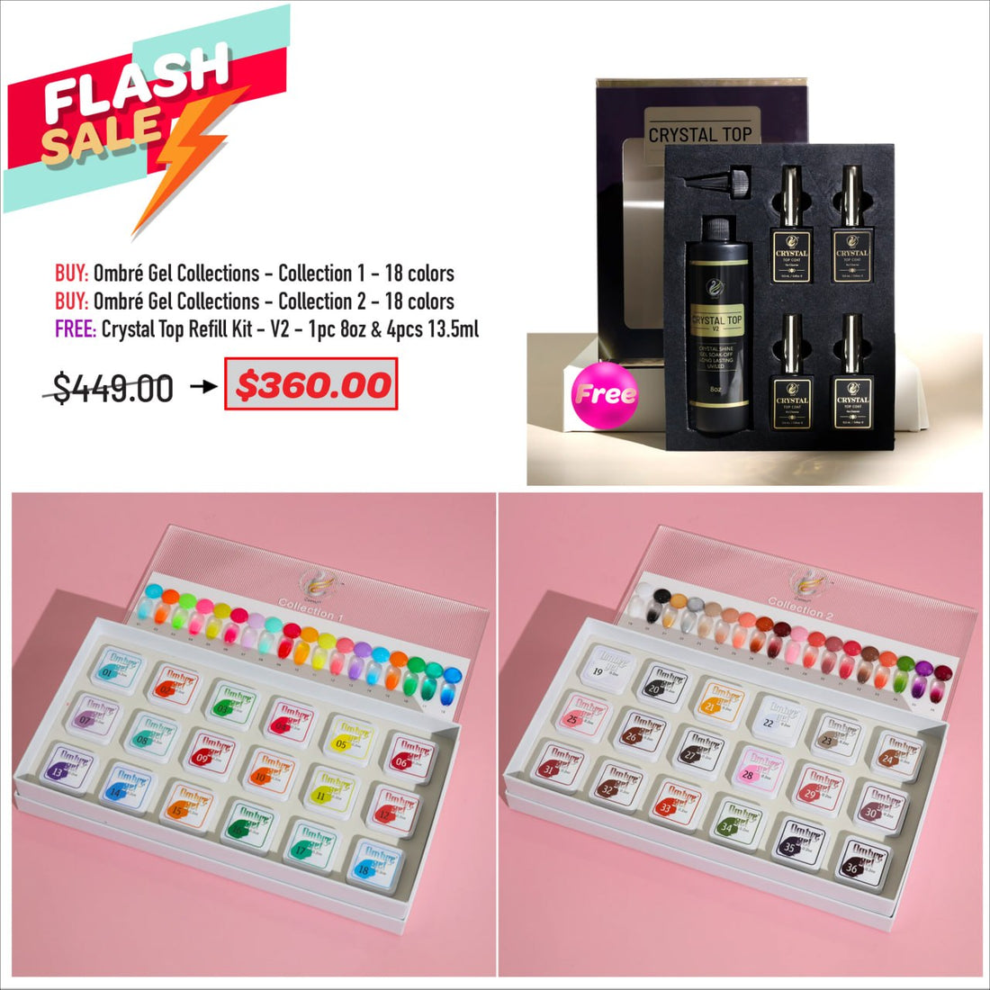 FLASH SALE - Ombre Gel Collection Bundle