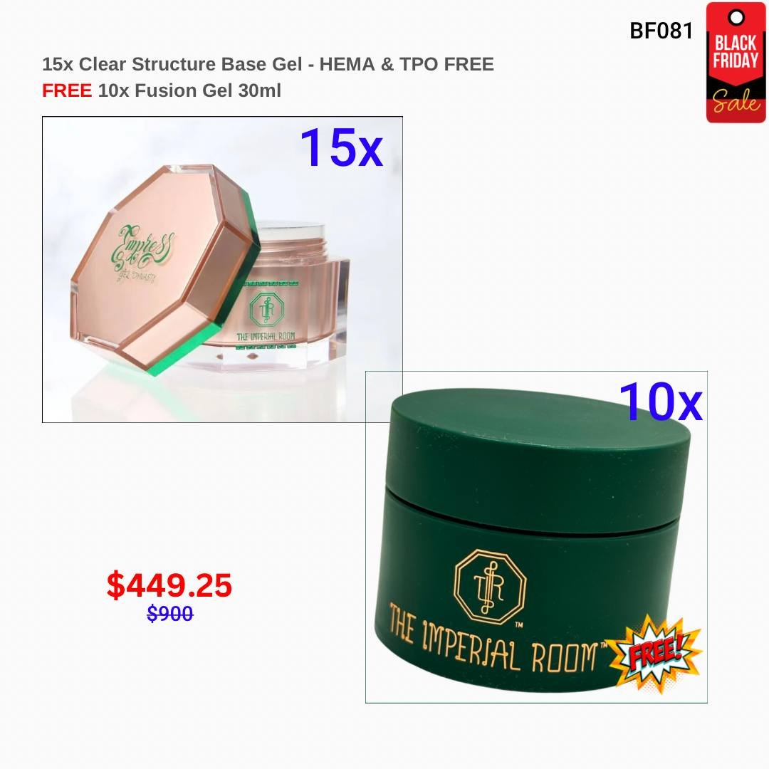 FLASH SALE - TIR - Fusion Gel & Structure Base Gel Bundle 3