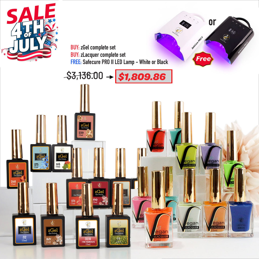 4TH JULY SALE - zGel & zLacquer Complete Set Bundle