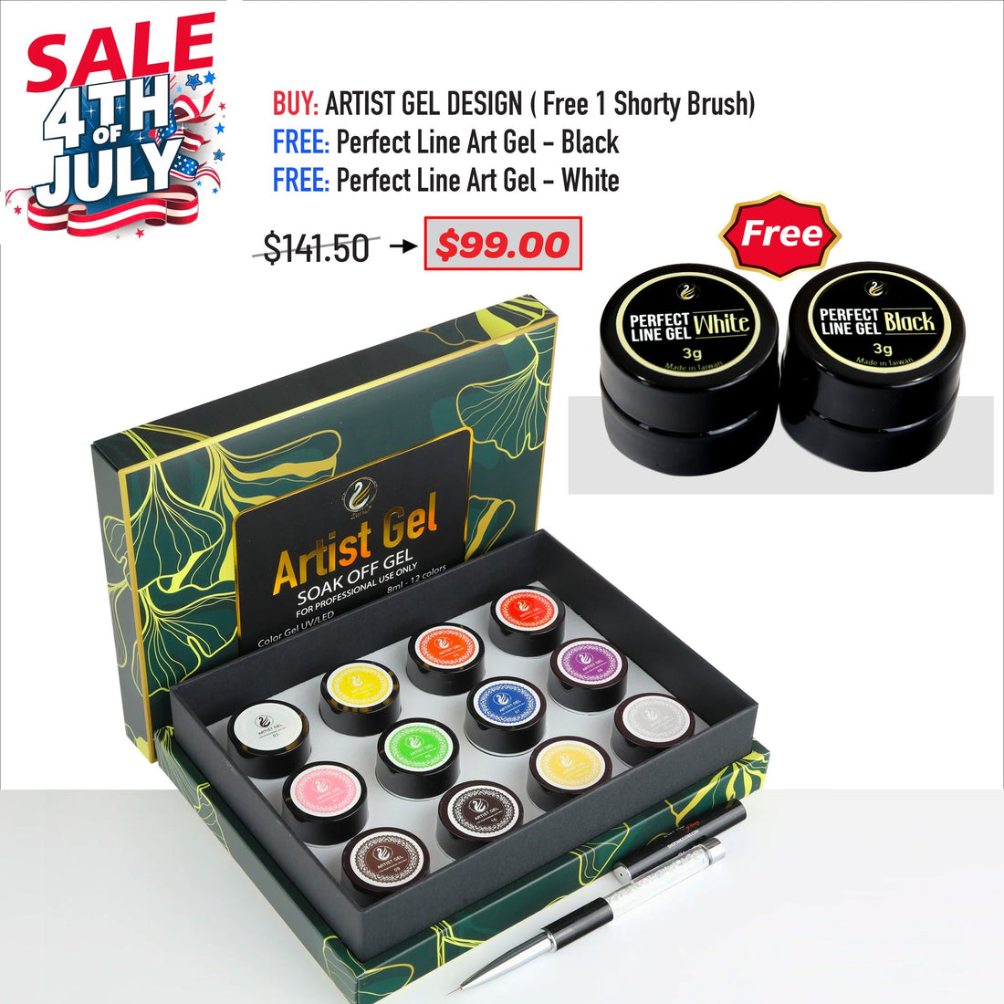 4TH JULY SALE - Artist Gel Design Bundle