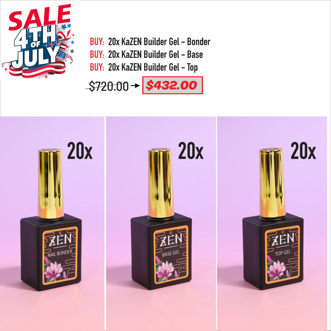 4TH JULY SALE - KaZEN Bond Base Top Bundle