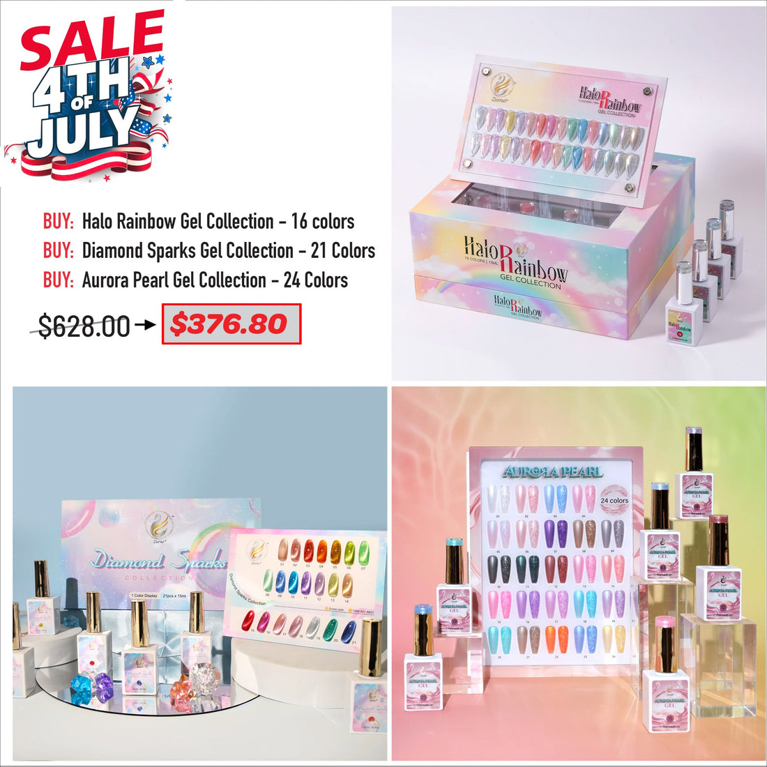 4TH JULY SALE - Gel Sets Bundle
