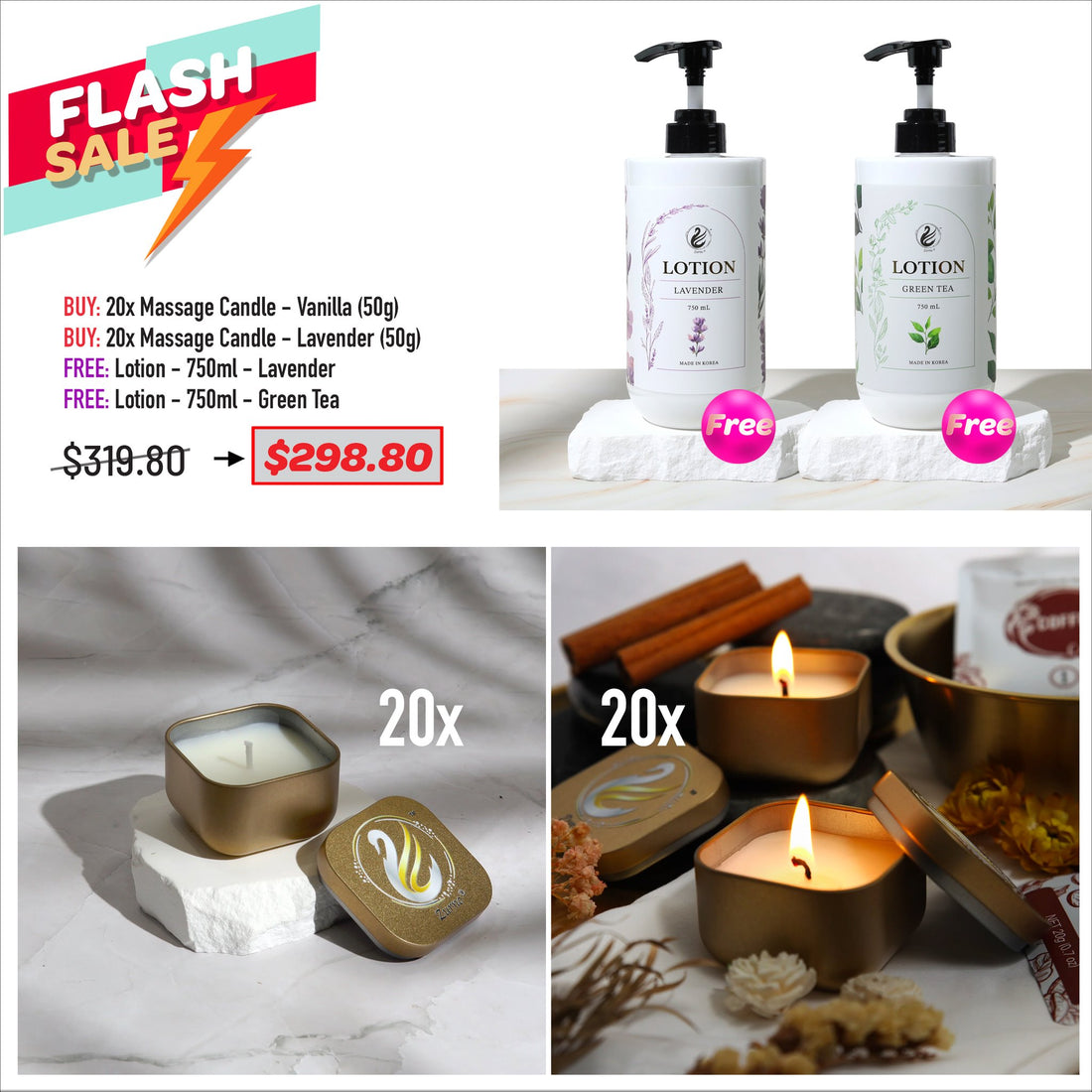 FLASH SALE - Massage Candle Bundle