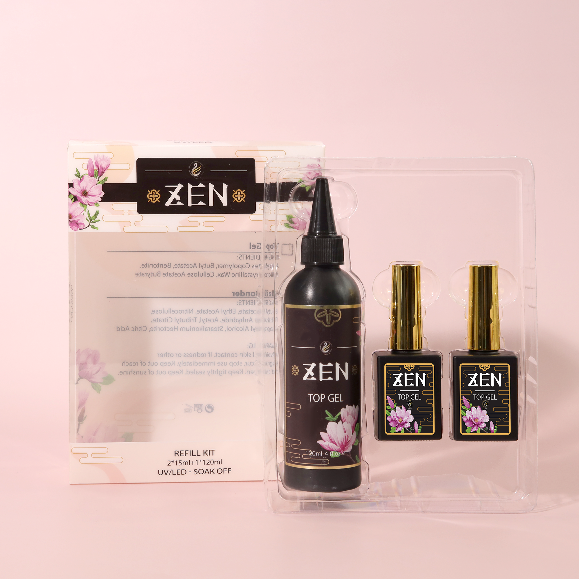 KaZEN Builder Gel - Refill size - Bonder - Base - Top