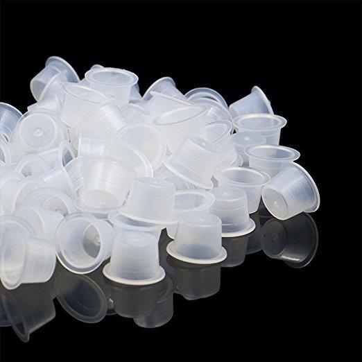 CLEARANCE (NO REFUND/ NO RETURN) - PMU Tool - Disposable Plastic Tattoo Ink Caps - 1000pcs