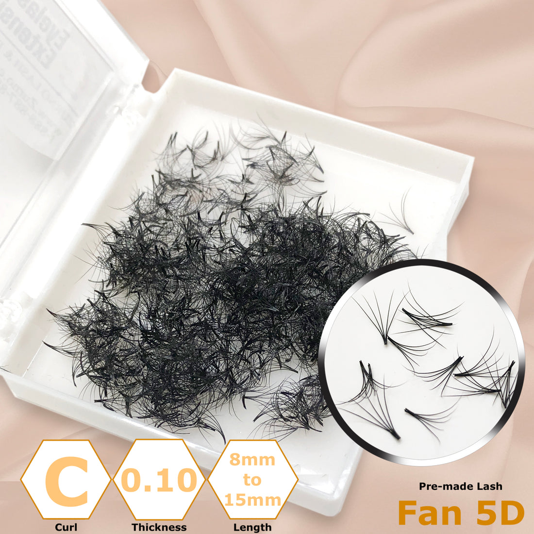 Pre-made Lash - Fan 5D - Curl, Thickness & Length Optional