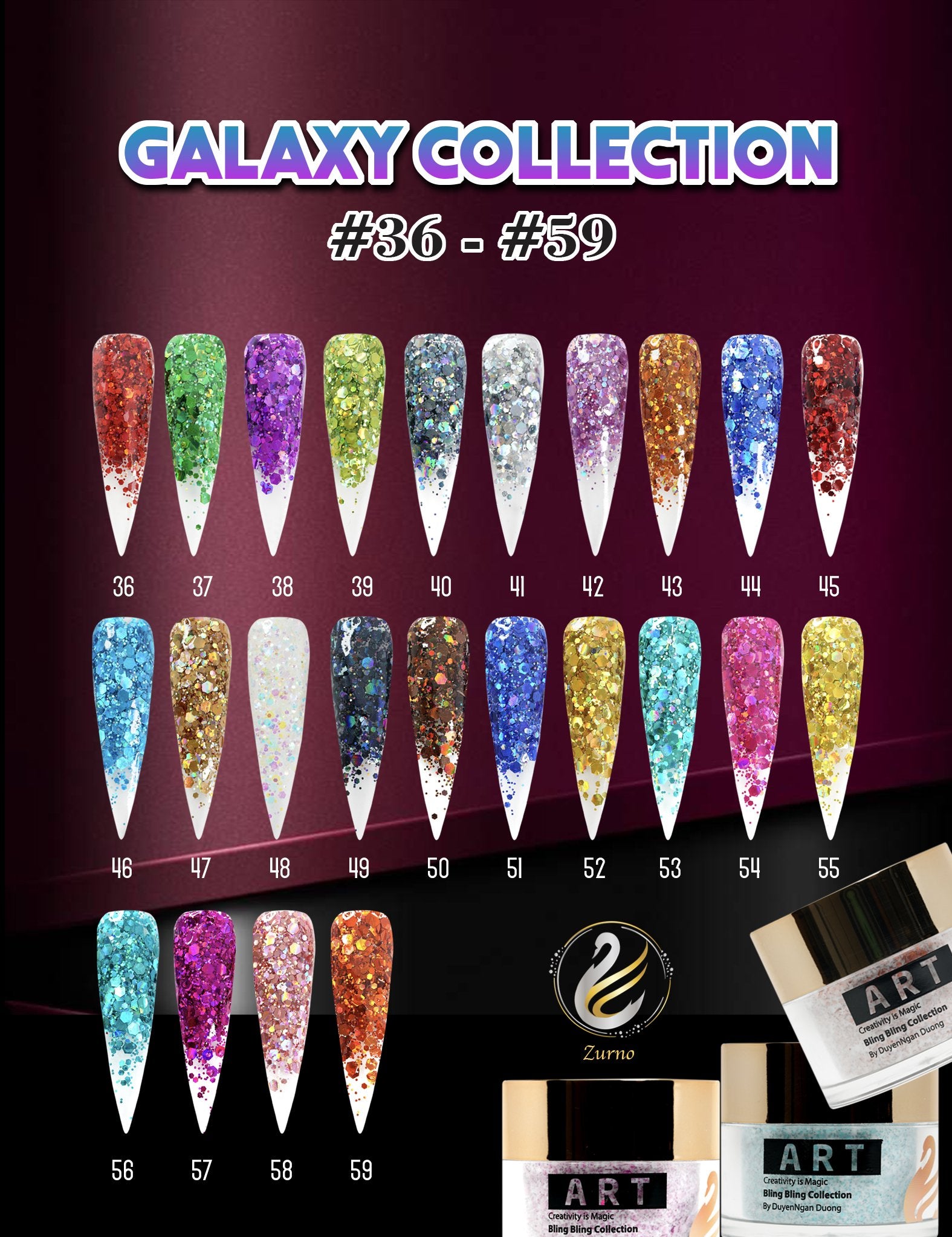 BLACK FRIDAY - Glitter Powder - 4 Collections