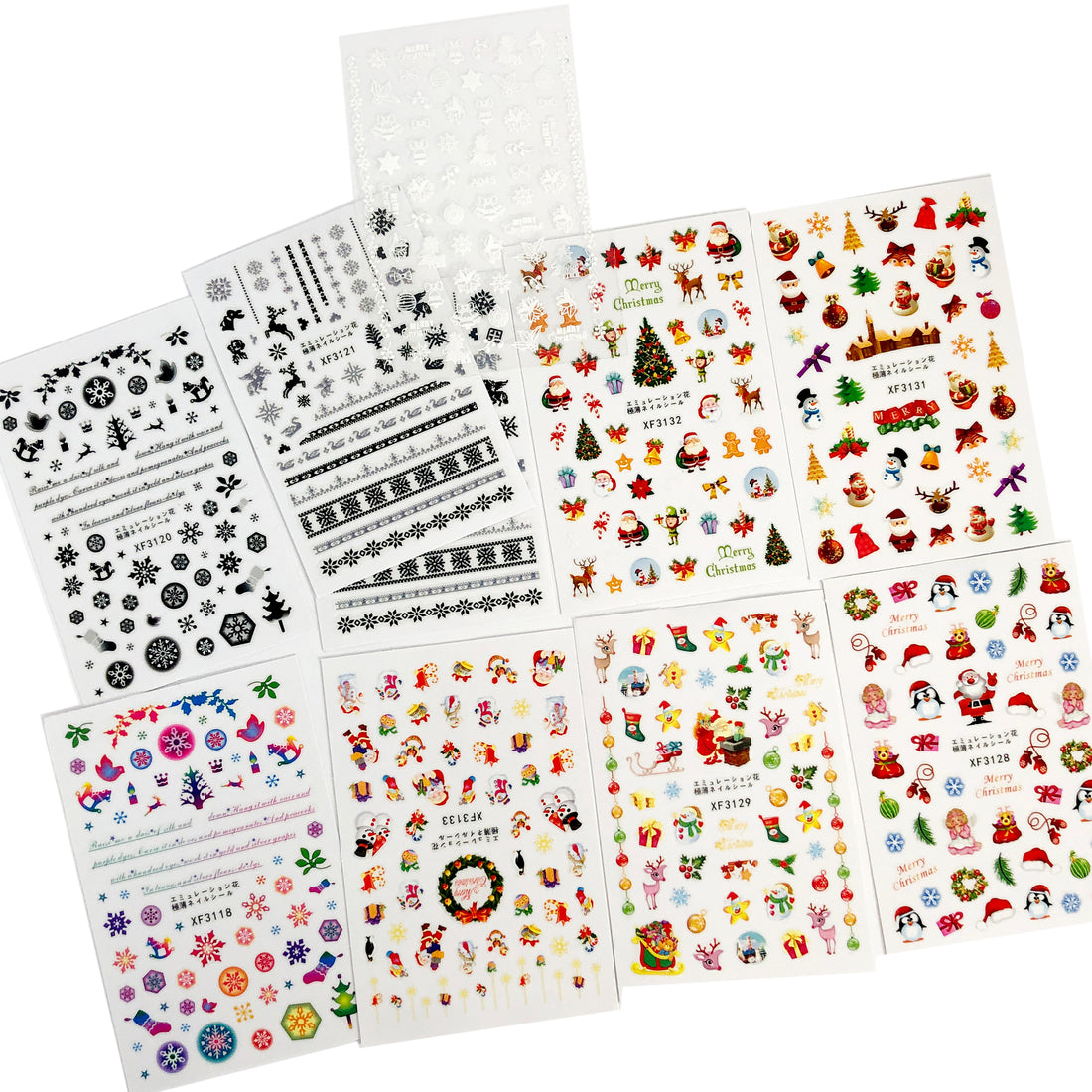 CLEARANCE (NO REFUND/ NO RETURN) - Sticker - Christmas Design - Set 10 pcs