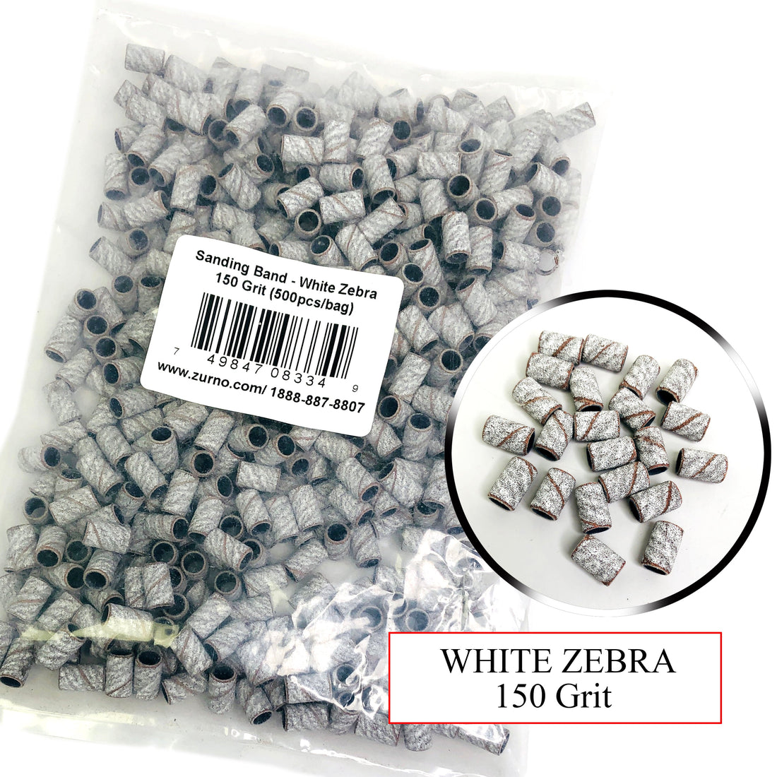 Sanding Band - White Zebra & Aluminum Oxide