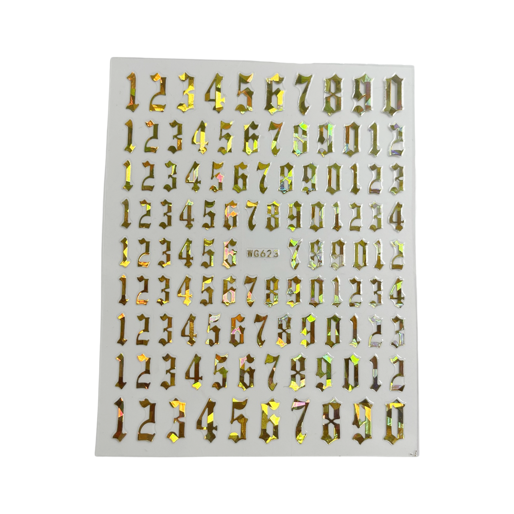 CLEARANCE (NO REFUND/ NO RETURN) - OLD ALPHABET NUMBER STICKER - 6 Colors