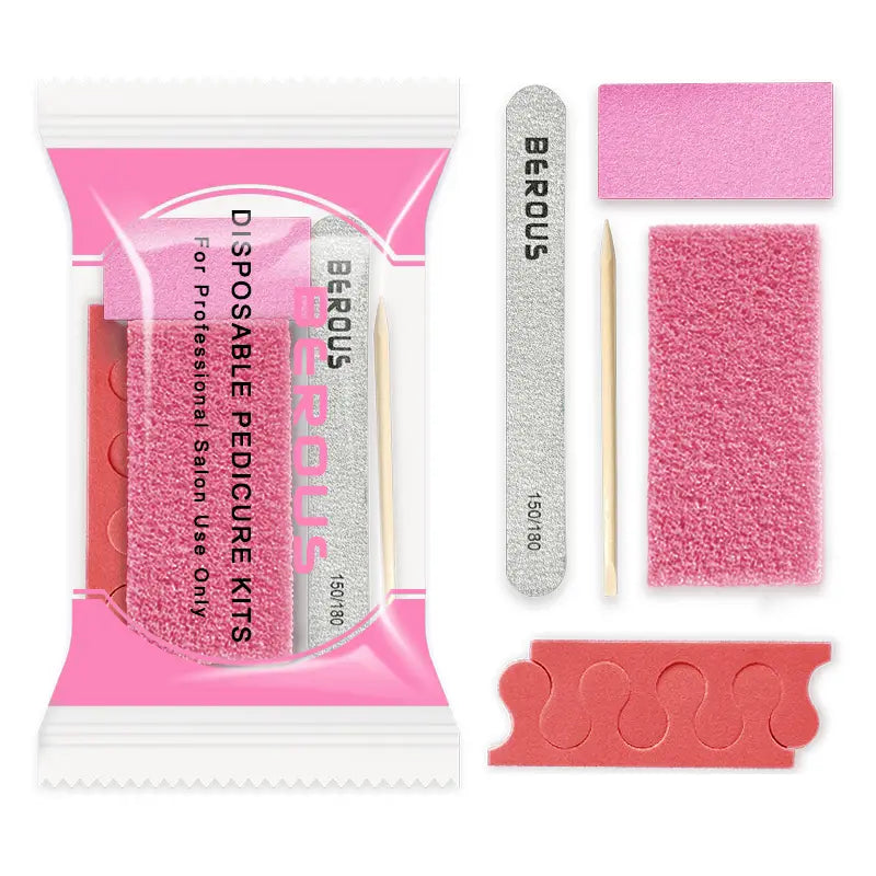 Berous Factory Price 200sets/case Professional 4pcs Pedicure Manicure Kit for Nail Spa