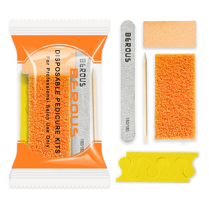 Berous Factory Price 200sets/case Professional 4pcs Pedicure Manicure Kit for Nail Spa