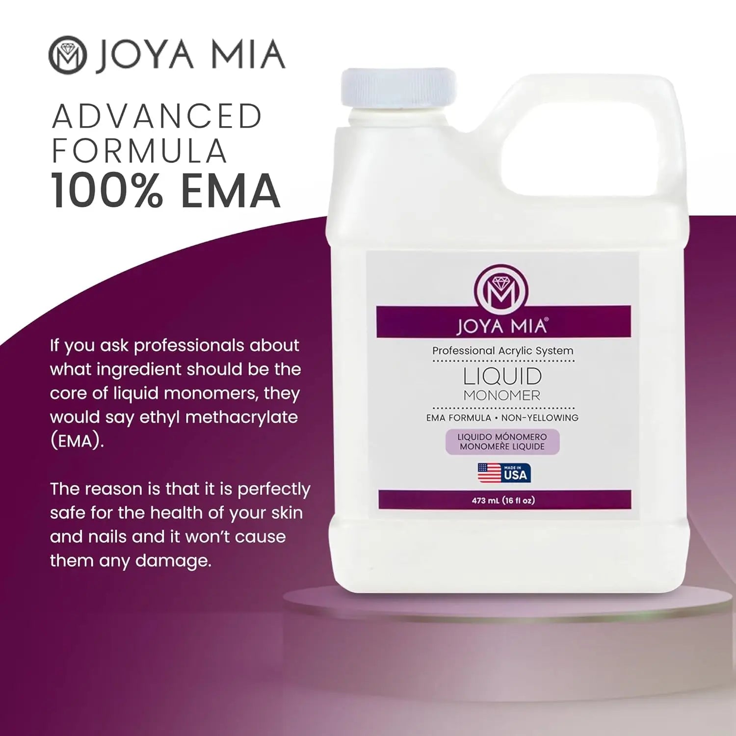 Joya Mia Fast setting EMA Liquid Monomer for Acrylic nails