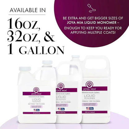 Joya Mia Fast setting EMA Liquid Monomer for Acrylic nails