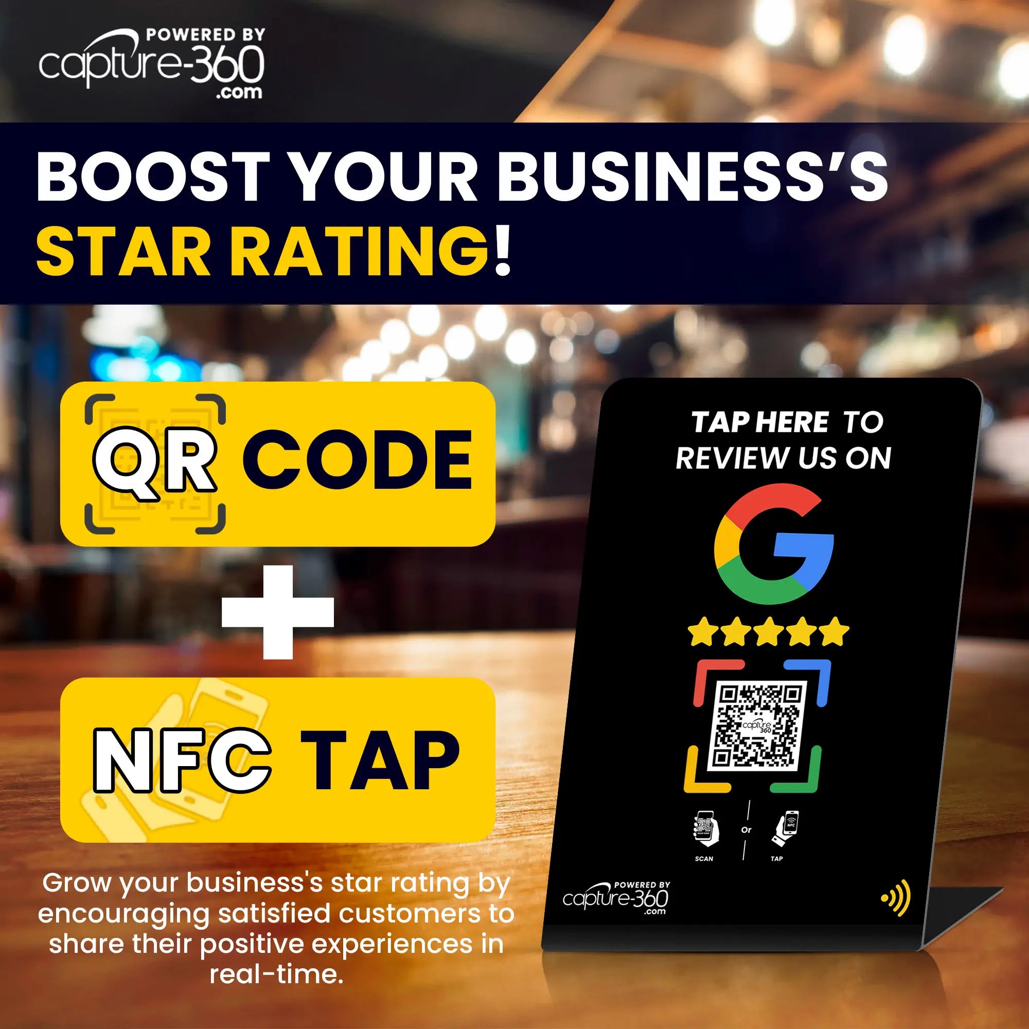 Google Review Stand by Capture 360