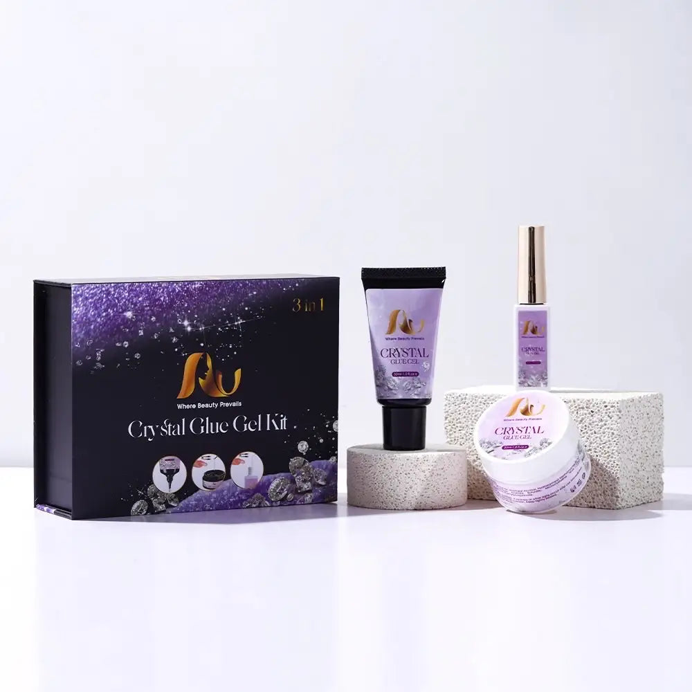 AU PRO Crystal Glue Gel Kit 3-in-1 – Nailsjobs by Zurno