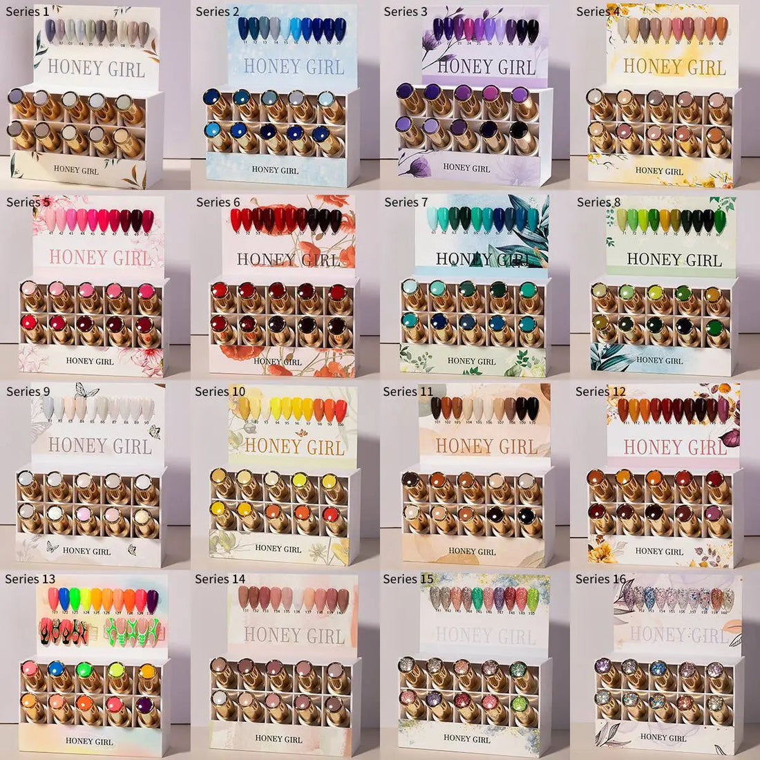 HONEY GIRL Gel Polish Set – 160 Colors - 12ml each