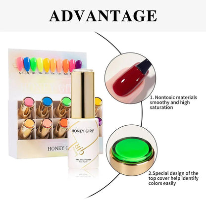 HONEY GIRL Gel Polish Set – 160 Colors - 12ml each