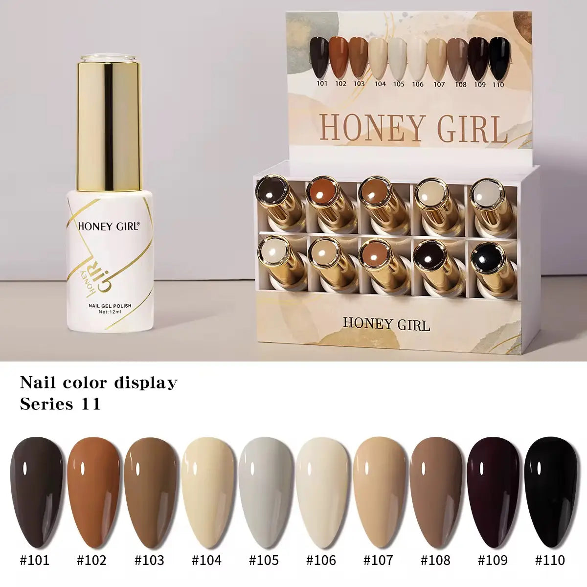 HONEY GIRL Gel Polish Set – 160 Colors - 12ml each