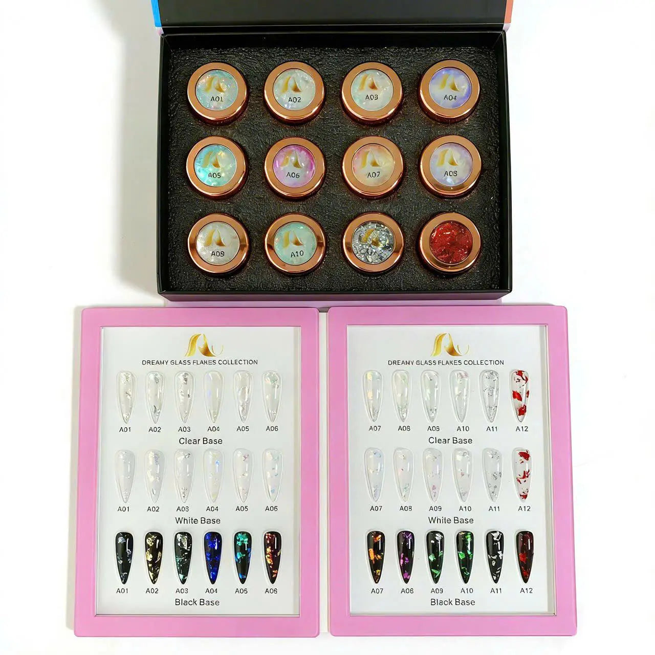 AU Nails Dreamy Glass Flakes Collection