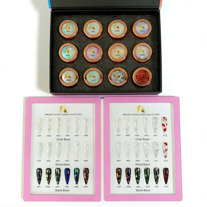 AU Nails Dreamy Glass Flakes Collection