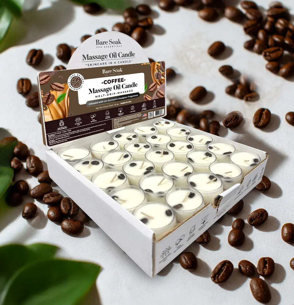 Floral Tea Light Massage Oil Candle – (50pc)