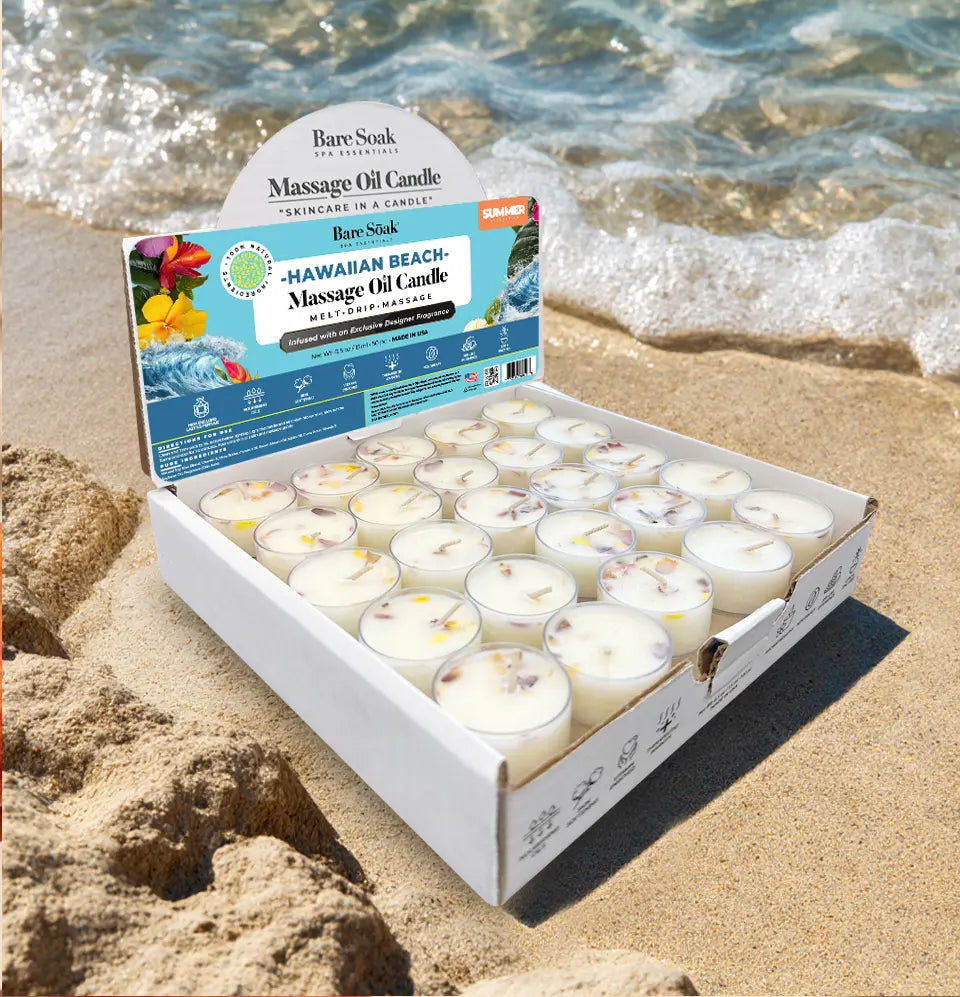 Floral Tea Light Massage Oil Candle – (50pc)