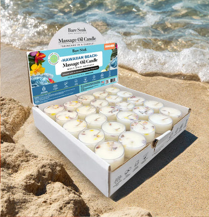 Floral Tea Light Massage Oil Candle – (50pc)