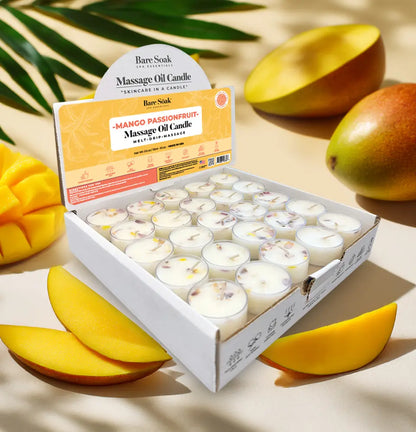 Floral Tea Light Massage Oil Candle – (50pc)