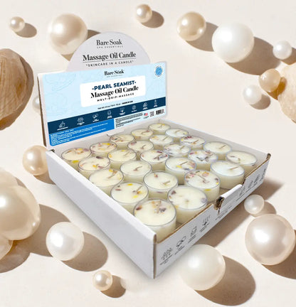 Floral Tea Light Massage Oil Candle – (50pc)