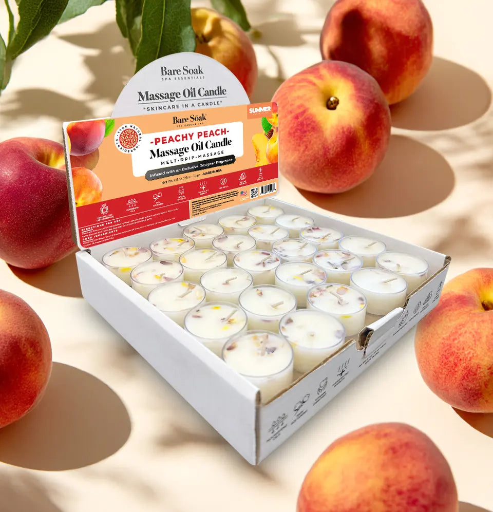 Floral Tea Light Massage Oil Candle – (50pc)