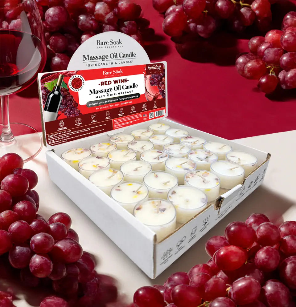 Floral Tea Light Massage Oil Candle – (50pc)