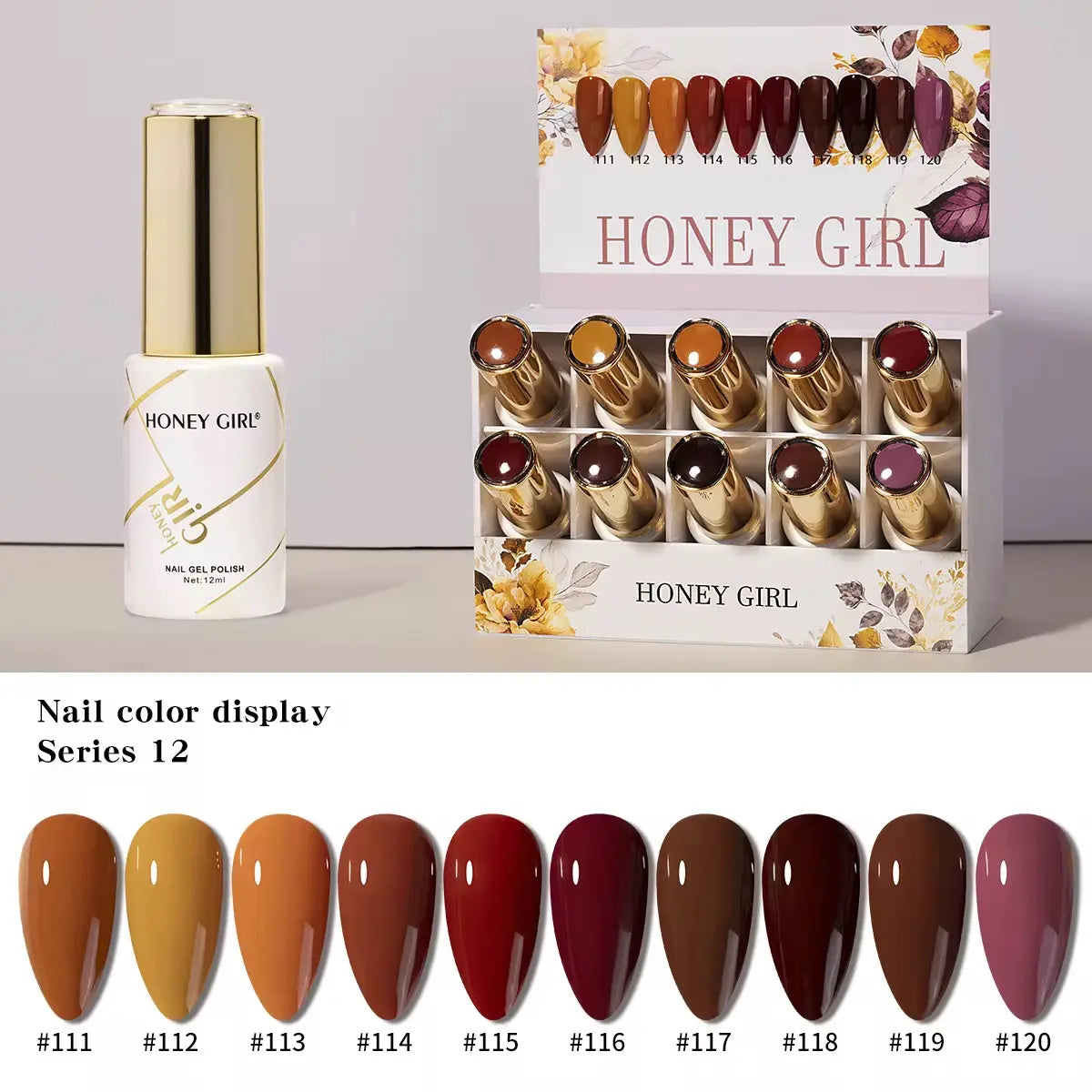 HONEY GIRL Gel Polish Set – 160 Colors - 12ml each