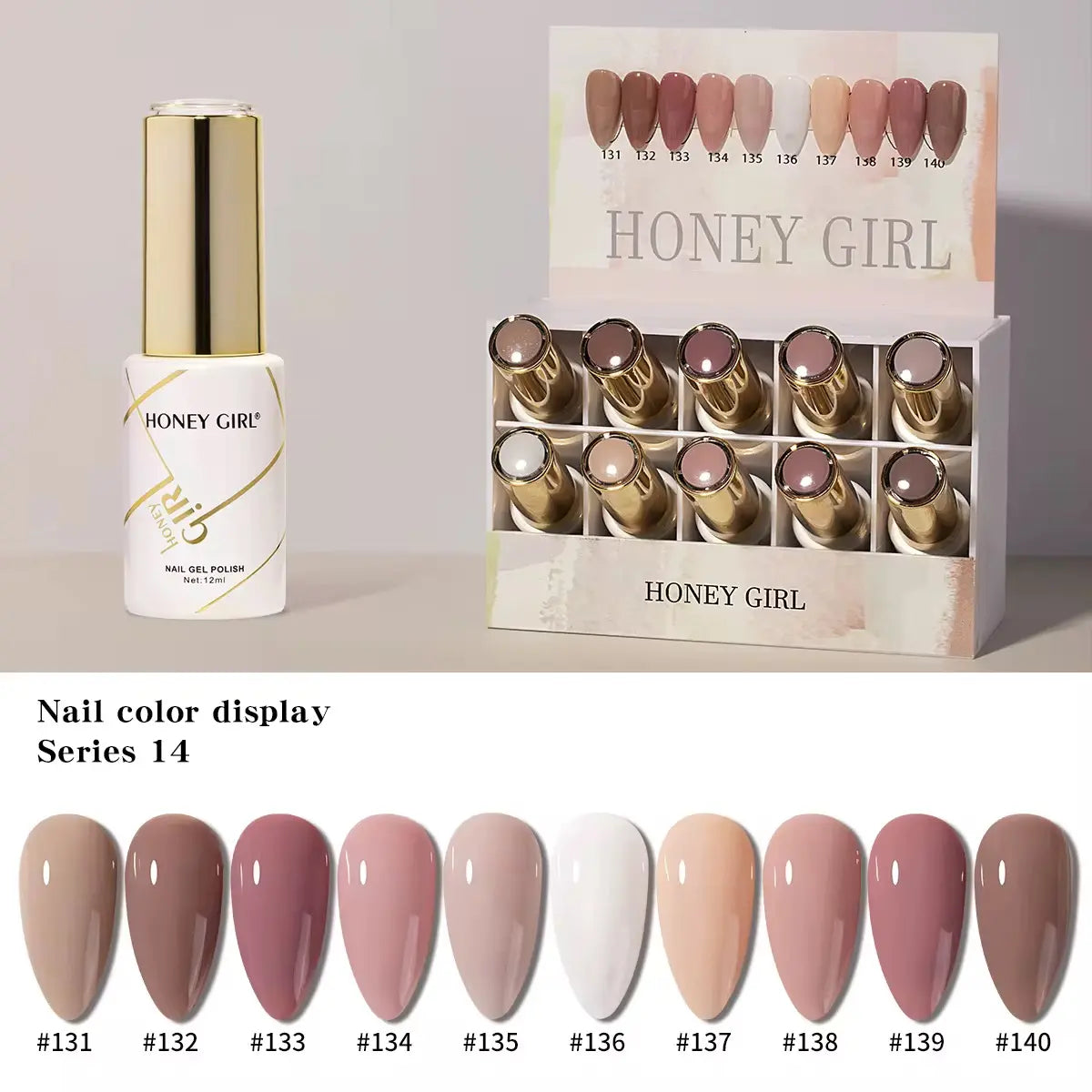 HONEY GIRL Gel Polish Set – 160 Colors - 12ml each