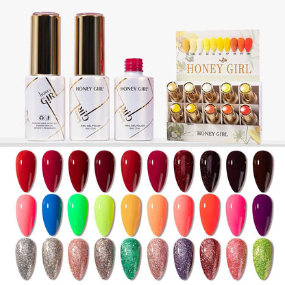 HONEY GIRL Gel Polish Set – 160 Colors - 12ml each