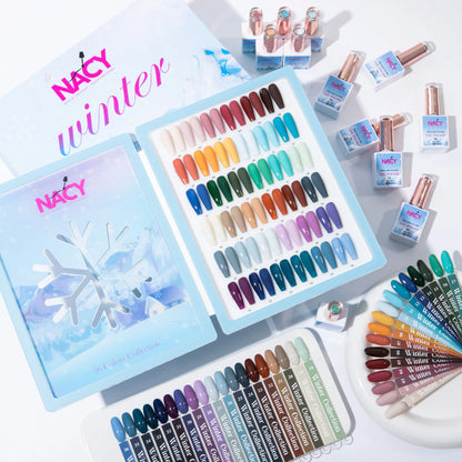 Nacy Full Set Winter Gel 36 Colors - HEMA TPO free / Free 1 Color Chart Display Book &amp; Swatches