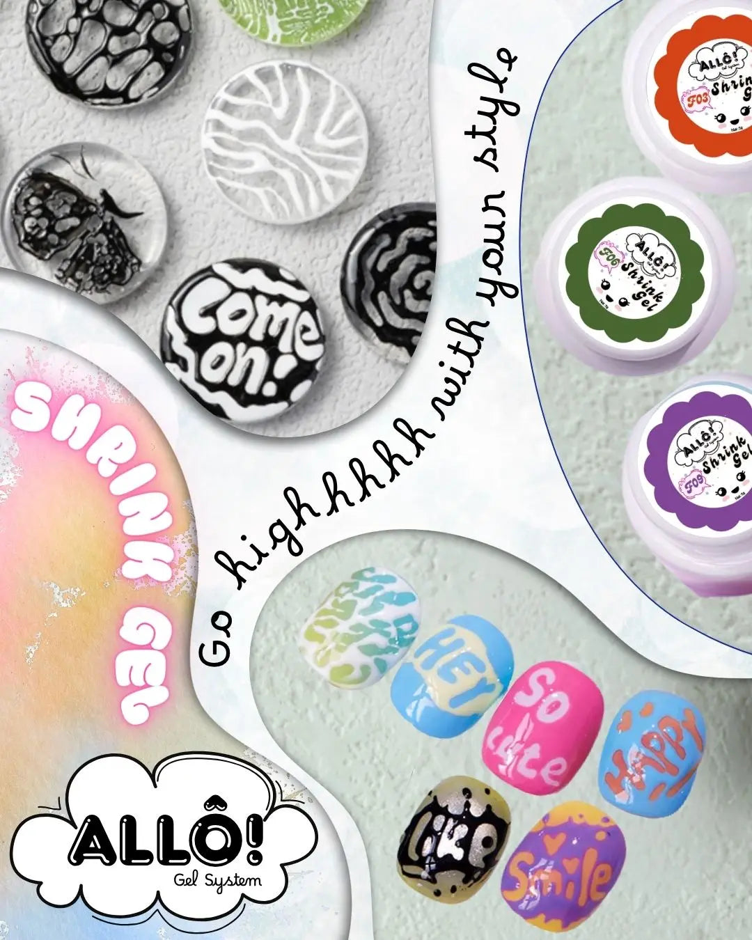 MEMORIAL DEAL - ALLÔ Shrink Gel Art Design - Available in 12 colors