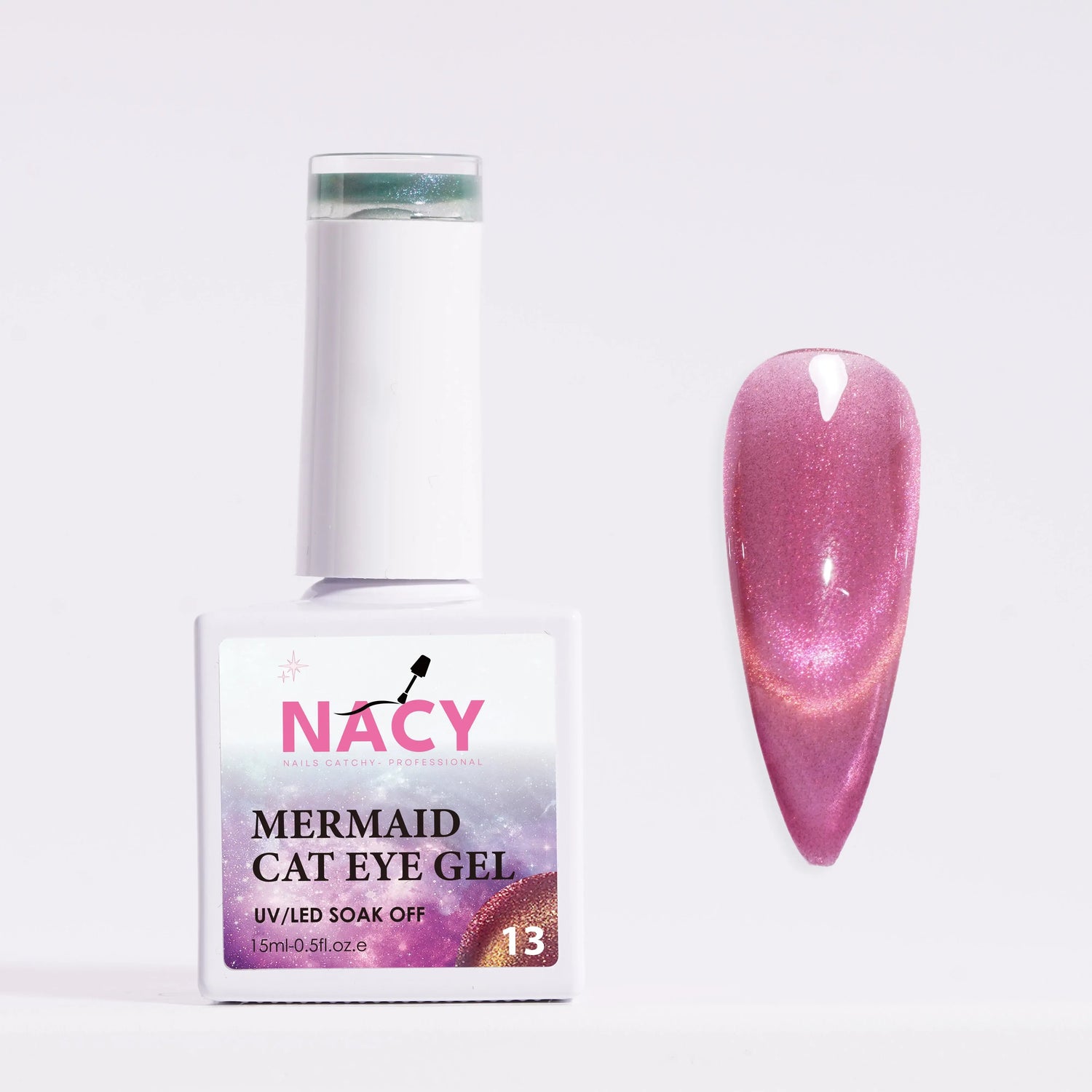 Nacy Mermaid Double Line Cat Eye Gel 0.5oz - 24 colors