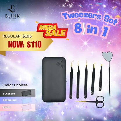BLINK MEGA SALE | Tweezer Set 8in1