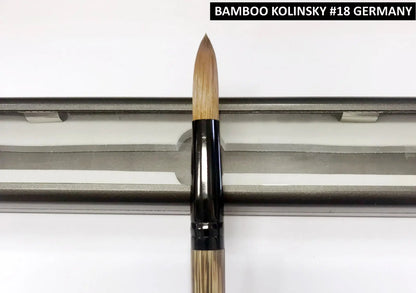 100% Bamboo Kolinsky Hair Acrylic Uncrimped GERMANY Brush (