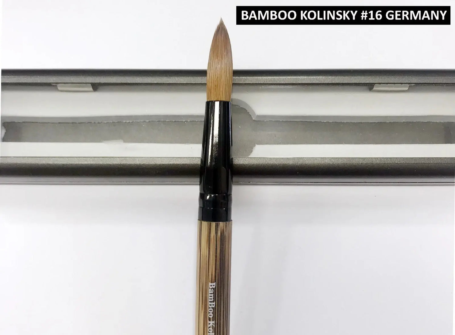 100% Bamboo Kolinsky Hair Acrylic Uncrimped GERMANY Brush (
