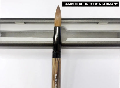 100% Bamboo Kolinsky Hair Acrylic Uncrimped GERMANY Brush (