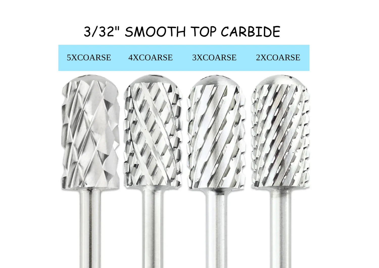 3/32" Smooth Head Large Barrel Silver Carbide Bit (F - 5XC)