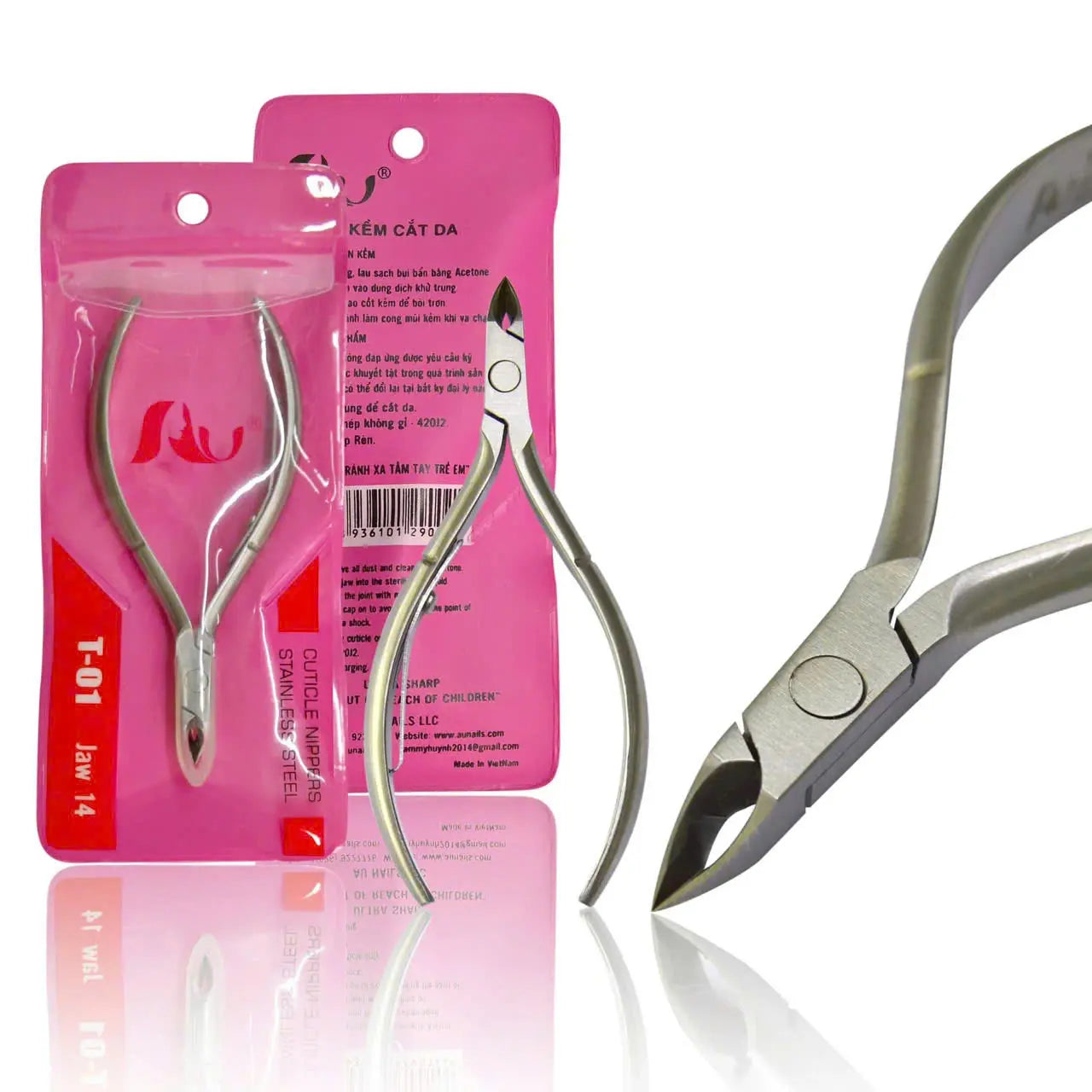 AU NAILS Essential Stainless Steel Cuticle Nipper – T-01 Jaw 14