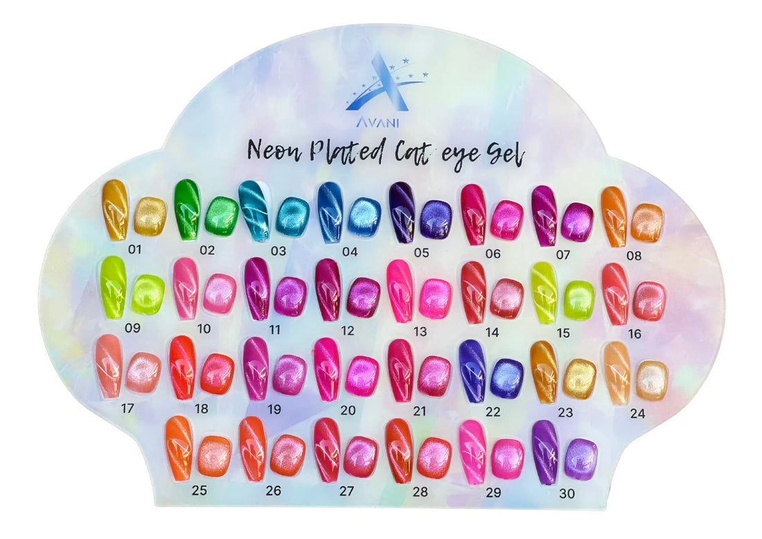 AVANI Premium Gel Polish Neon Plated Cateye HEMA/TPO-Free (30 colors)